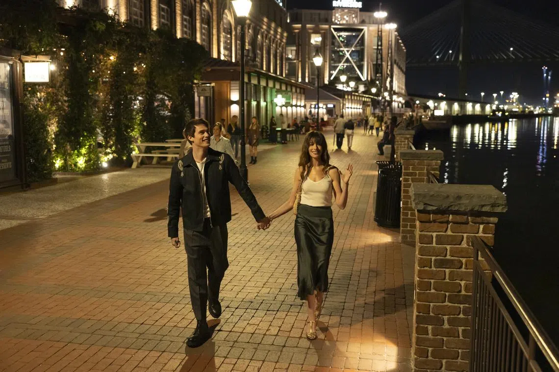 Nicholas Galitzine (left) and Anne Hathaway in The Idea Of You.