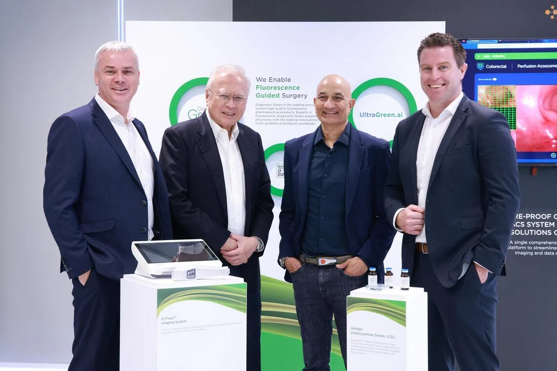 saipo26 - From L to R: UltraGreen.ai chief operating officer Declan Cassells, chairman Kwa Chong Seng, chief executive officer Ravinder Sajwan, chief financial officer Eamon Lynch 