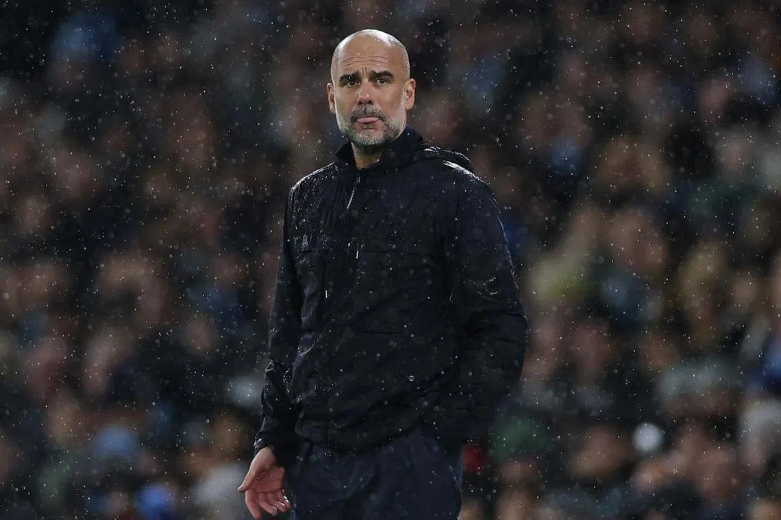 Soccer Football - Premier League - Manchester City v Liverpool - Etihad Stadium, Manchester, Britain - February 23, 2025 Manchester City manager Pep Guardiola Action Images via Reuters/Lee Smith