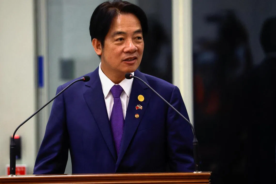 Mr William Lai made only passing mention of his US stopovers, concentrating instead on Paraguay and pledges of support he received there.