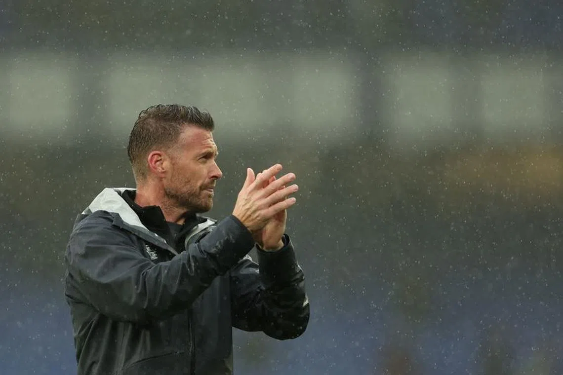 FILE PHOTO: Soccer Football - Premier League - Everton v Luton Town - Goodison Park, Liverpool, Britain - September 30, 2023 Luton Town manager Rob Edwards applauds fans after the match Action Images via Reuters/John Clifton/File Photo