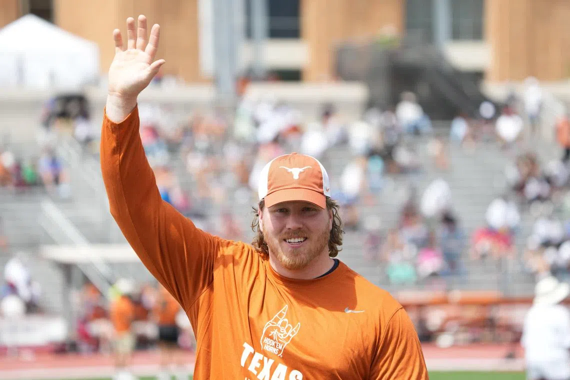 Ryan Crouser at the Clyde Littlefield Texas Relays on April 1.