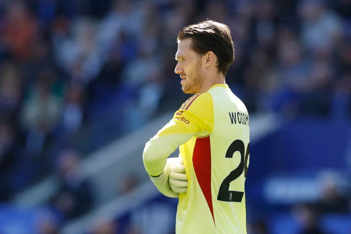FILE PHOTO: Soccer Football - Premier League - Everton v Liverpool - Hill Dickinson Stadium, Liverpool, Britain - April 19, 2026 Liverpool's Freddie Woodman Action Images via Reuters/Jason Cairnduff/File Photo