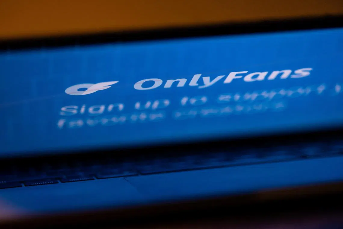 FILE PHOTO: A logo for OnlyFans is seen in this illustration picture, February 29, 2024. REUTERS/Carlos Barria/Illustration/File Photo