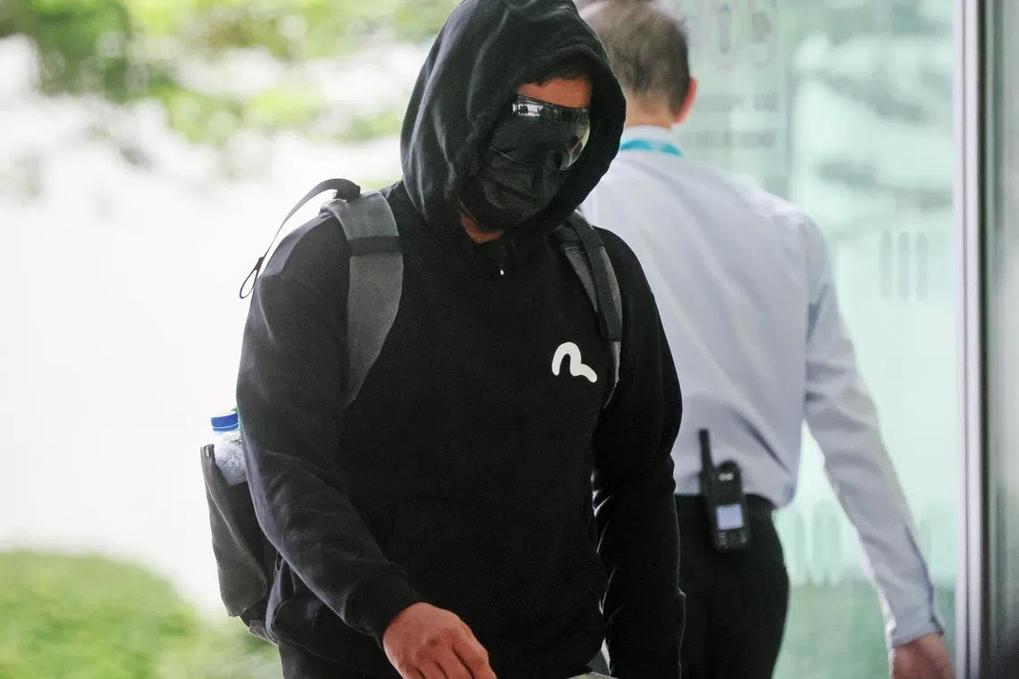 ID confirmed by Photog Kelvin Chng and Andrew ST//

Mohamed Rahadian Mohamed Kassim arriving at State Courts on Feb 16, 2024//

3. Mohamed Rahadian Mohamed Kassim: He was a prison employee who made off with an inmate's money.

 Sentencing at 2pm in 30D (Andrew)

SINGAPORE – A senior prison officer stole $406 cash from an inmate who was being 
released from Selarang Park Complex (SPC) in November 2022 and took
 various steps to avoid getting caught.

Mohamed Rahadian Mohamed Kassim, 49, was found guilty of committing criminal
breach of trust and perverting the course of justice. Another charge of giving 
false information to a police officer will be taken into consideration for his sentencing.

An earlier report: https://www.straitstimes.com/singapore/senior-prison-officer-admits-to-stealing-406-from-inmate