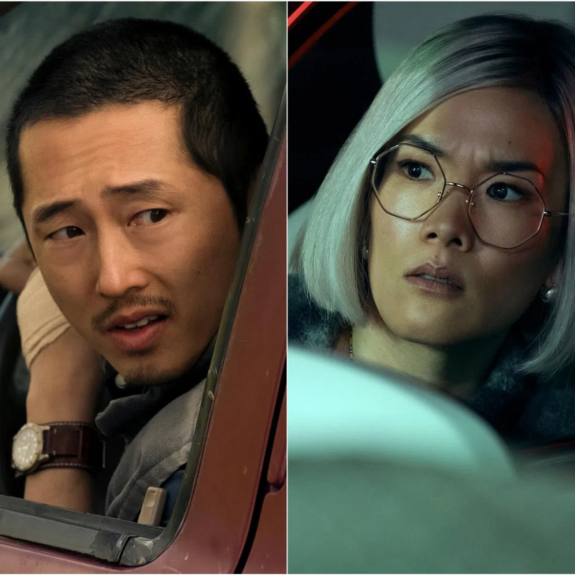 Steven Yeun and Ali Wong in Beef.