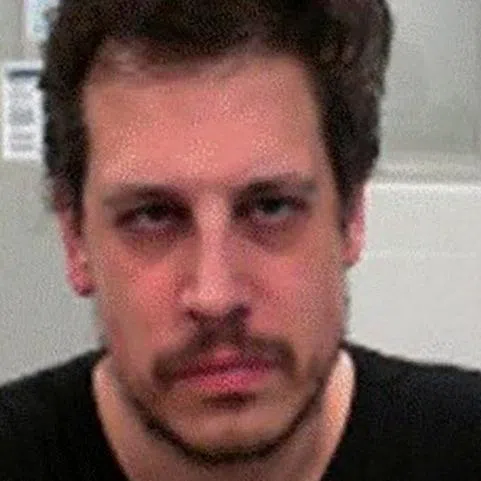 British far-right political commentator Milo Yiannopoulos is pictured after his arrest by federal immigration agents at the Louis Armstrong New Orleans International Airport.