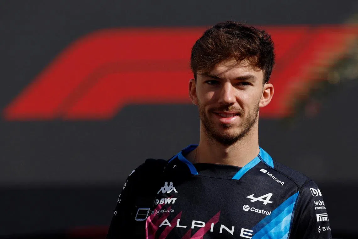 FILE PHOTO: Formula One F1 - Pre-Season Testing - Bahrain International Circuit, Sakhir, Bahrain - February 22, 2024 Alpine's Pierre Gasly during testing REUTERS/Hamad I Mohammed/File Photo