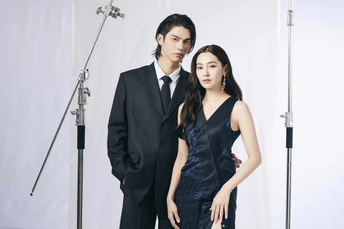 Thai stars Bright Vachirawit Chivaaree (left) and Bella Ranee Campen (right)  play former lovers in the new movie Congrats My Ex!