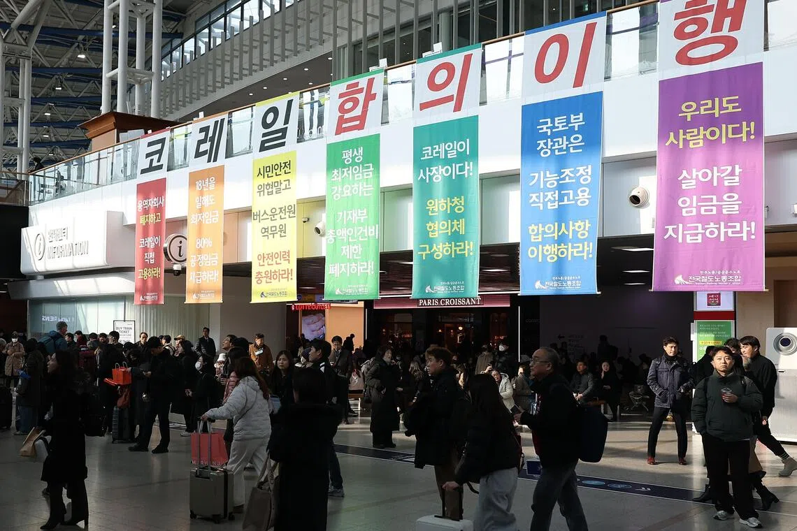 South Korean rail workers plan to go on strike from Dec 23