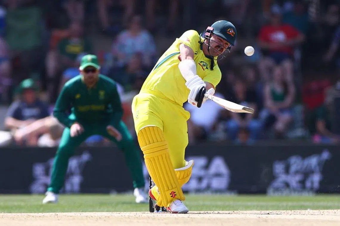 Cricket - Second ODI - South Africa v Australia - Mangaung Oval, Bloemfontein, South Africa - September 9, 2023 Australis'a Travis Head in action REUTERS/Siphiwe Sibeko/File Photo