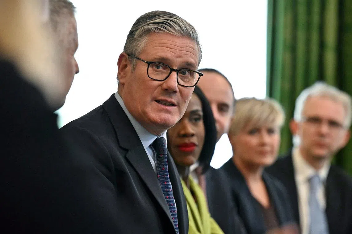 Britain's Prime Minister Keir Starmer hosts a roundtable meeting for leaders of NHS Trusts, at 10 Downing Street in London, Britain June 9, 2026. BEN STANSALL/Pool via REUTERS