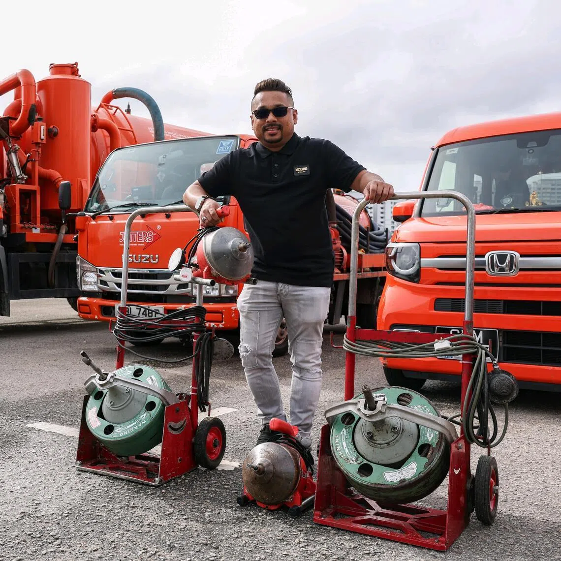 Mr Shaik Nifael Nazeemuddin's waste management company, Jetters Incz, was named one of Singapore’s 100 fastest growing firms in January 2025.