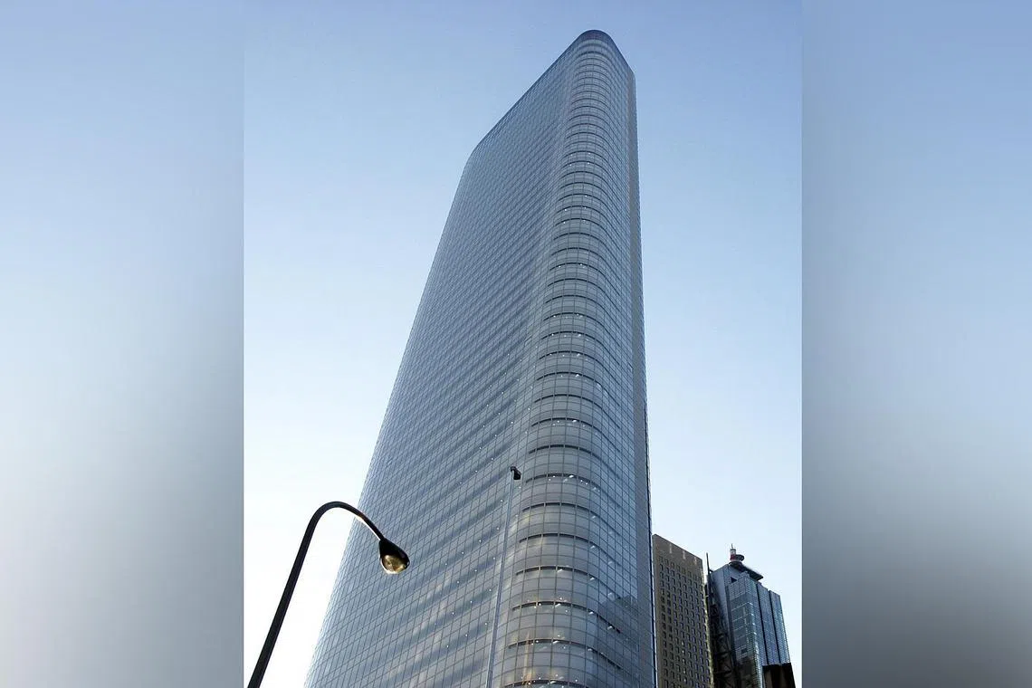 The tower, 43-storey Shiodome City Center in one of Tokyo’s central business districts, may fetch a price of at least S$2.78 billion.