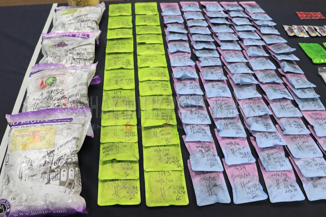 The police seized drugs with a total estimated value of over $500,000.
