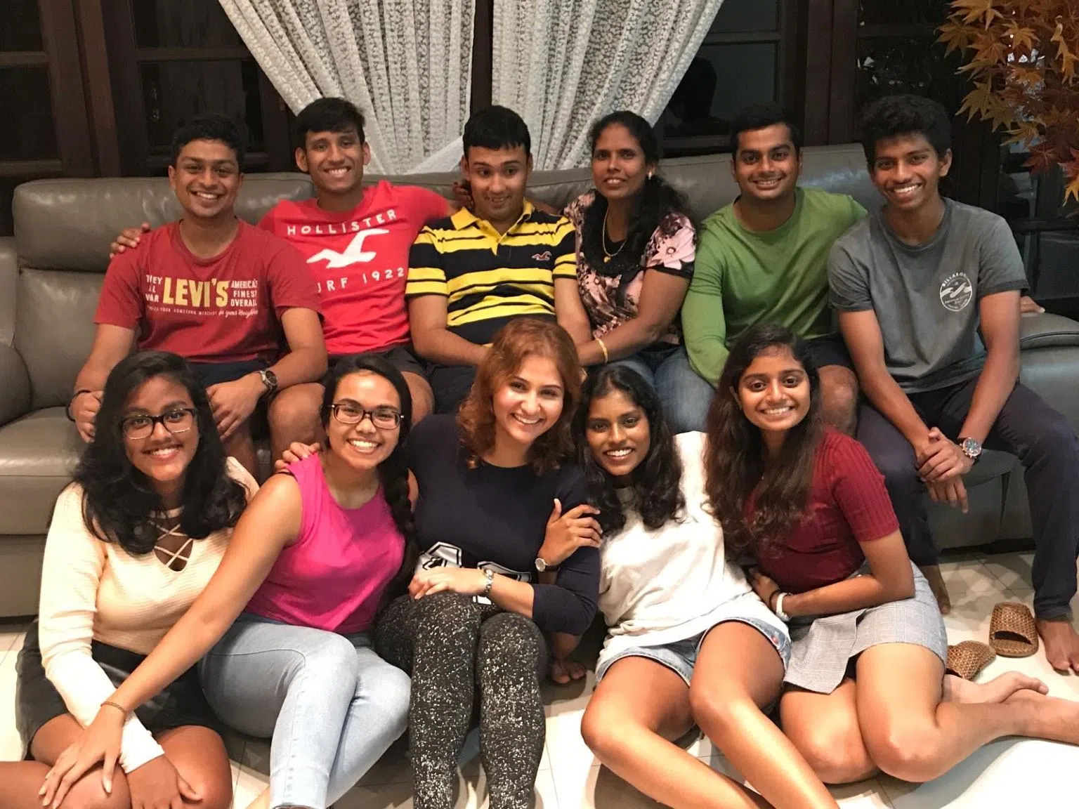 Jeevan Money with his family and friends 