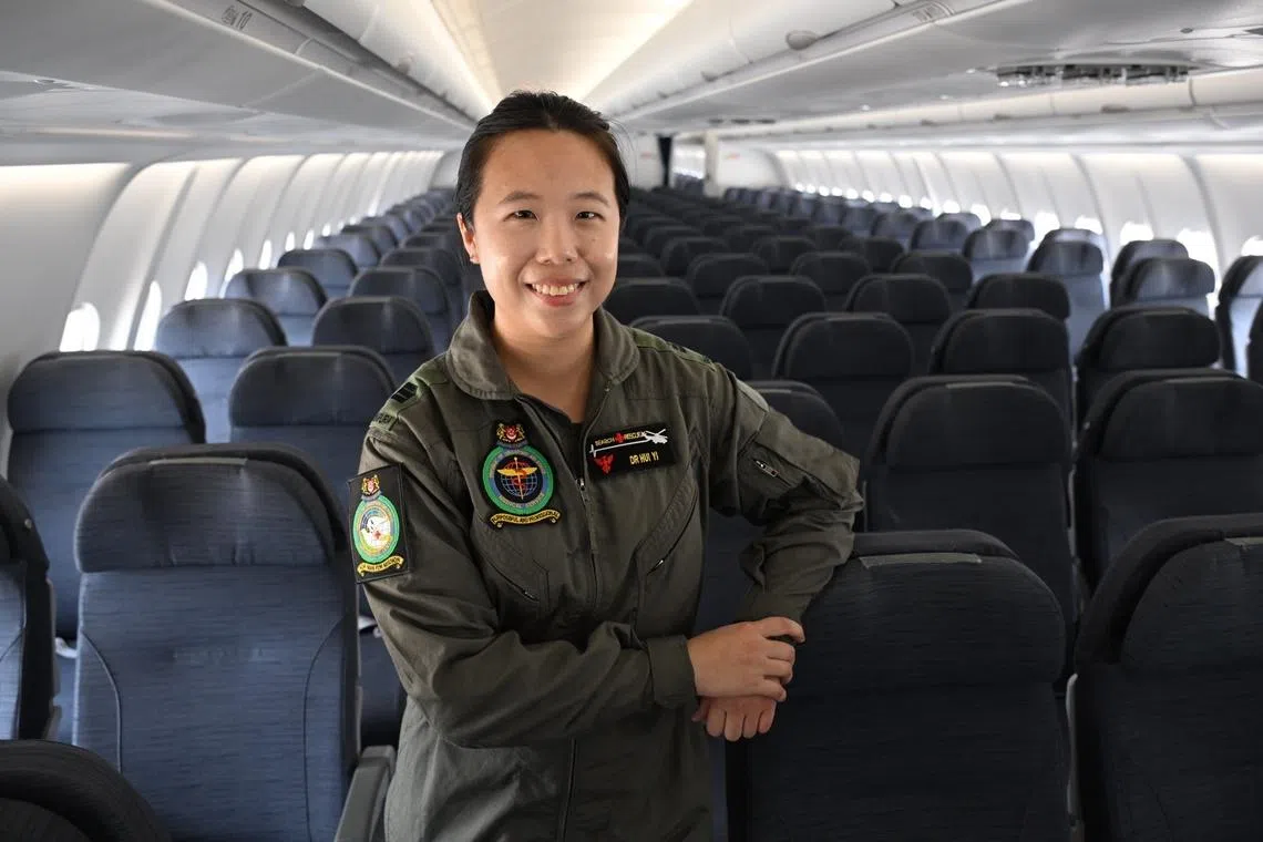 Aviation medical officer Chia Hui Yi said she assisted two passengers who had complained of mild symptoms.