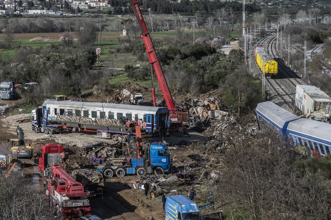 The Feb 28 crash killed 57 people and is the worst train accident in Greece's history.