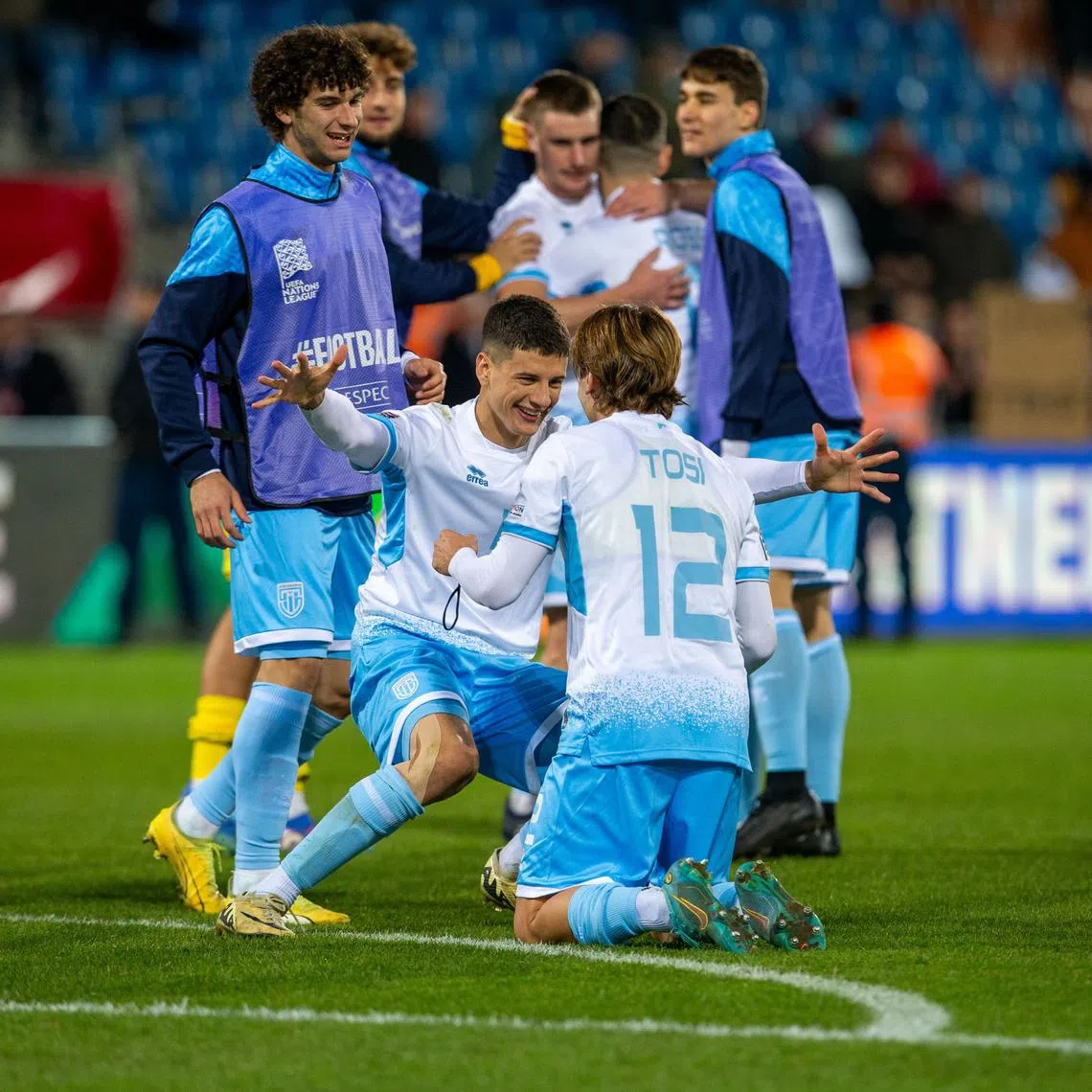 San Marino came from behind to beat Liechtenstein 3-1 and obtain a stunning promotion to the third tier of the Nations League.  