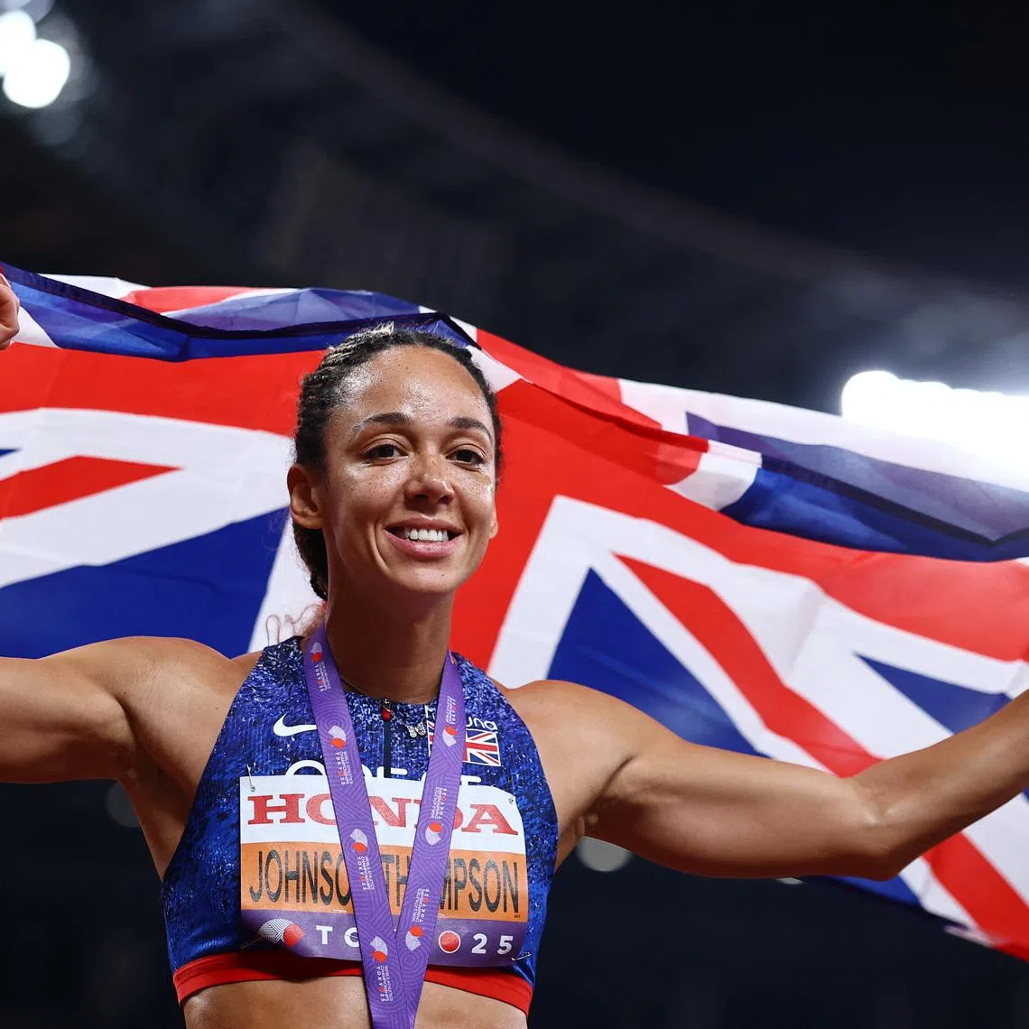 Britain’s Katarina Johnson-Thompson is one of nine athletes to withdraw from England’s athletics squad.