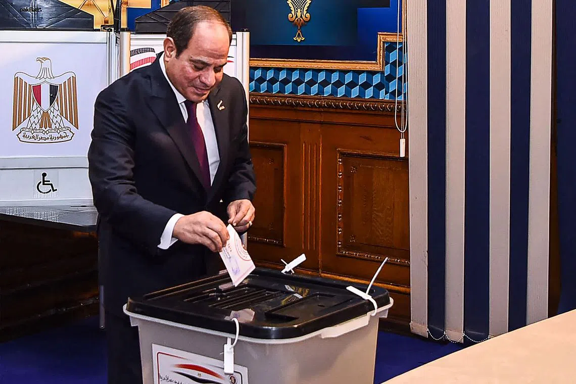 Egyptian President Abdel Fattah al-Sisi would stay in power until 2030 if he wins a third term.