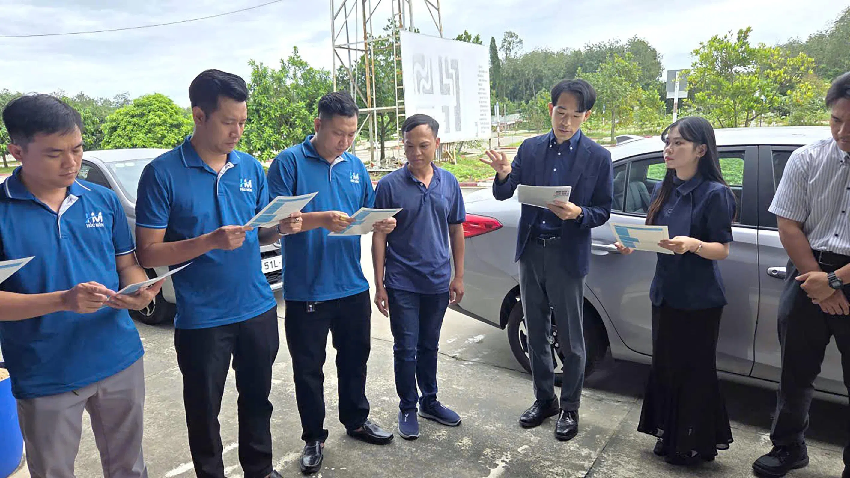 A training session is held in Ho Chi Minh City for Vietnamese bus drivers who are slated to begin driving in Sapporo by late 2028.