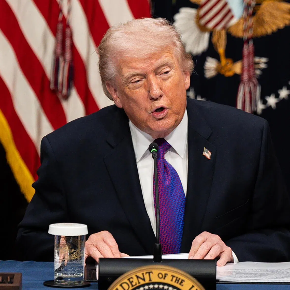 President Donald Trump speaks during a roundtable discussion on energy affordability at the White House in Washington, on Wednesday, March 4, 2026. Trump on Thursday said he should have a role in choosing IranÕs new leader, and that Mojtaba Khamenei, a son of the former leader Ayatollah Ali Khamenei who appeared to be the leading candidate to succeed his father, was an ÒunacceptableÓ choice. (Tierney L. Cross/The New York Times)