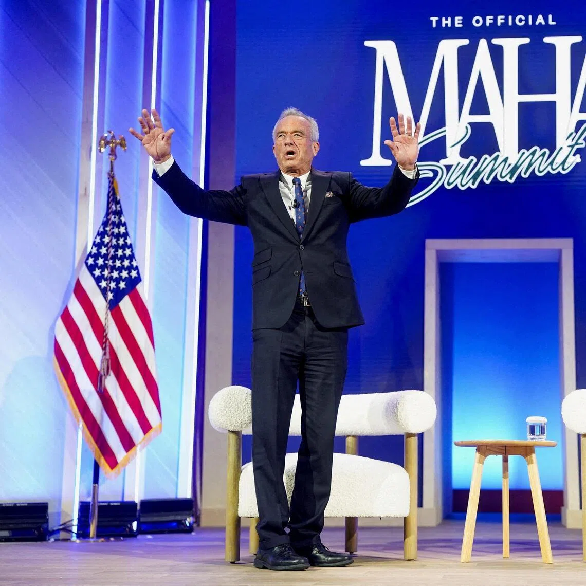 US Secretary of Health and Human Services Robert F. Kennedy Jr used the occasion to praise President Donald Trump for working to lower drug prices, among other things. 