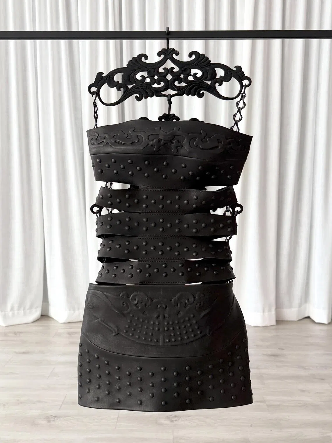 Moulded Leather Dress.