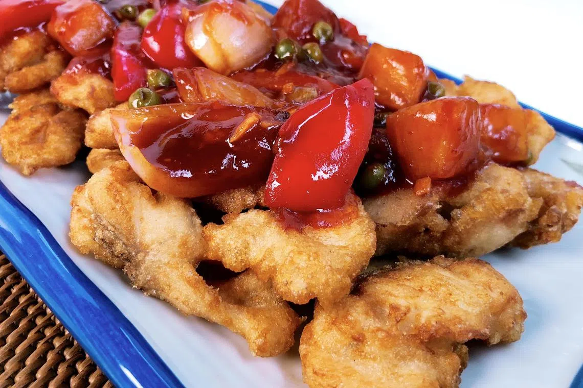 Pineapple sweet and sour fish.