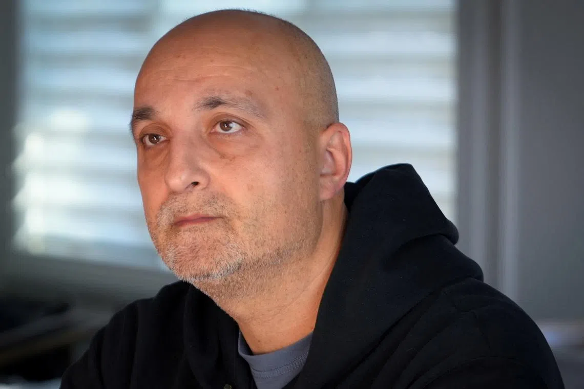 FILE PHOTO: Adi Alexander, the father of Edan Alexander, the American-Israeli and Israel Defense Forces soldier taken hostage during the October 7, 2023 attack on Israel by Hamas, attends an interview with Reuters at their home in Tenafly, New Jersey, U.S., December 14, 2024. REUTERS/Stephani Spindel/File Photo