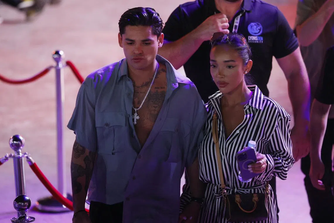 FILE PHOTO: Boxing - Tyson Fury v Oleksandr Usyk - Weigh-in - BLVD City - Music World, Riyadh, Saudi Arabia - May 17, 2024 Ryan Garcia is pictured during the weigh-in Action Images via Reuters/Andrew Couldridge/File Photo