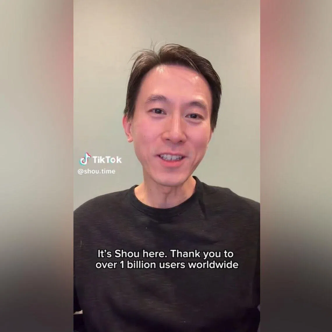 Mr Chew Shou Zi expressed gratitude to the app’s one billion international users and 200 million American users.