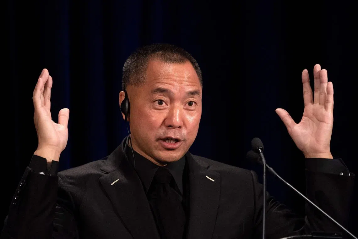 Chinese billionaire Guo Wengui, who was arrested in New York earlier this month on fraud charges, asked to be released on a US$25 million (S$33 million) bond.