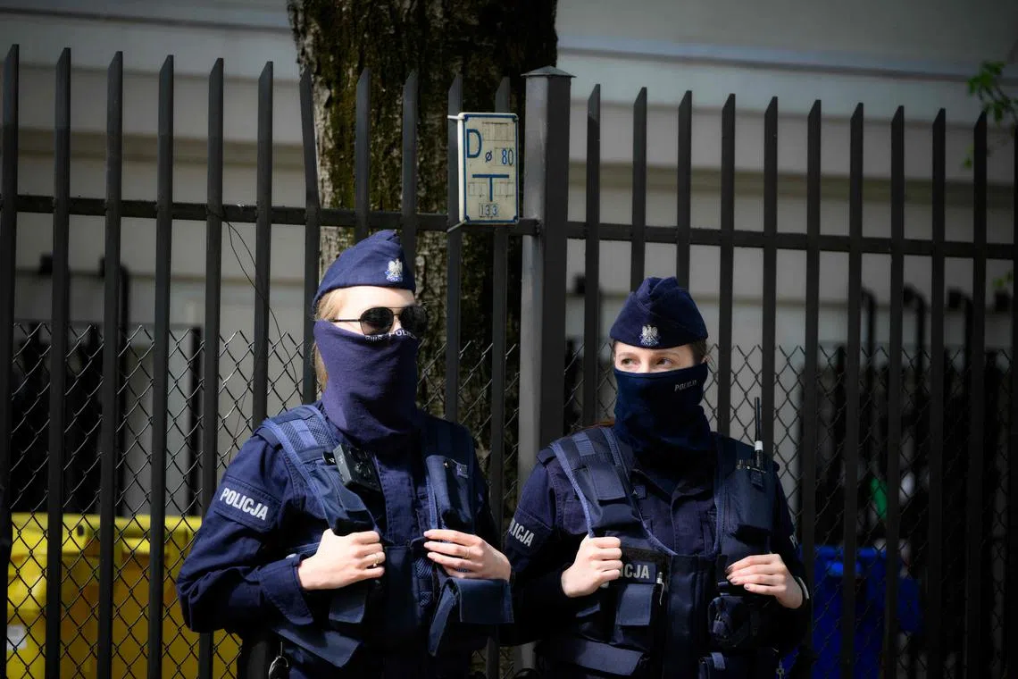 Police said they arrested the alleged attacker at his home about an hour after the incident.