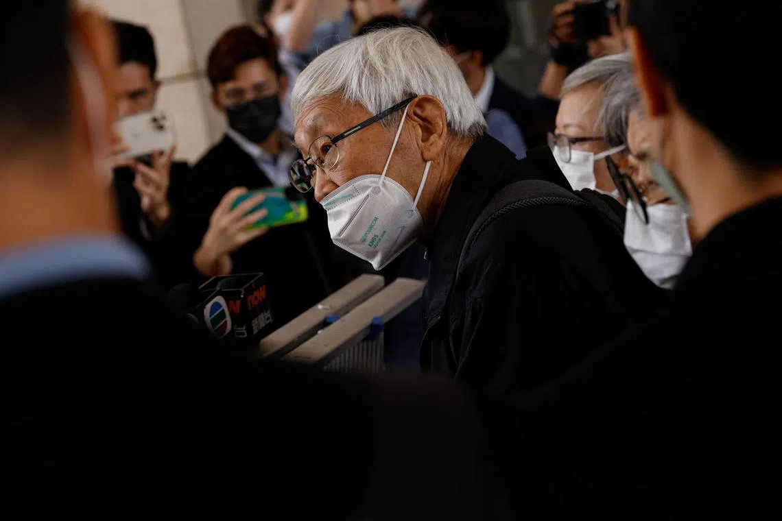 Cardinal Zen was at the Holy See to attend the funeral of former pope Benedict XVI.