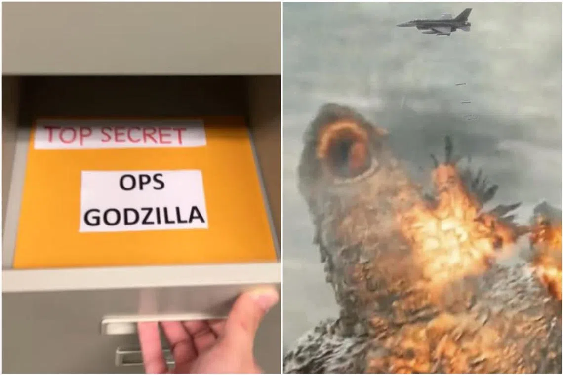 The Singapore Armed Forces reiterated their dedication to defending Singapore through comedic shorts showing them battling Godzilla.