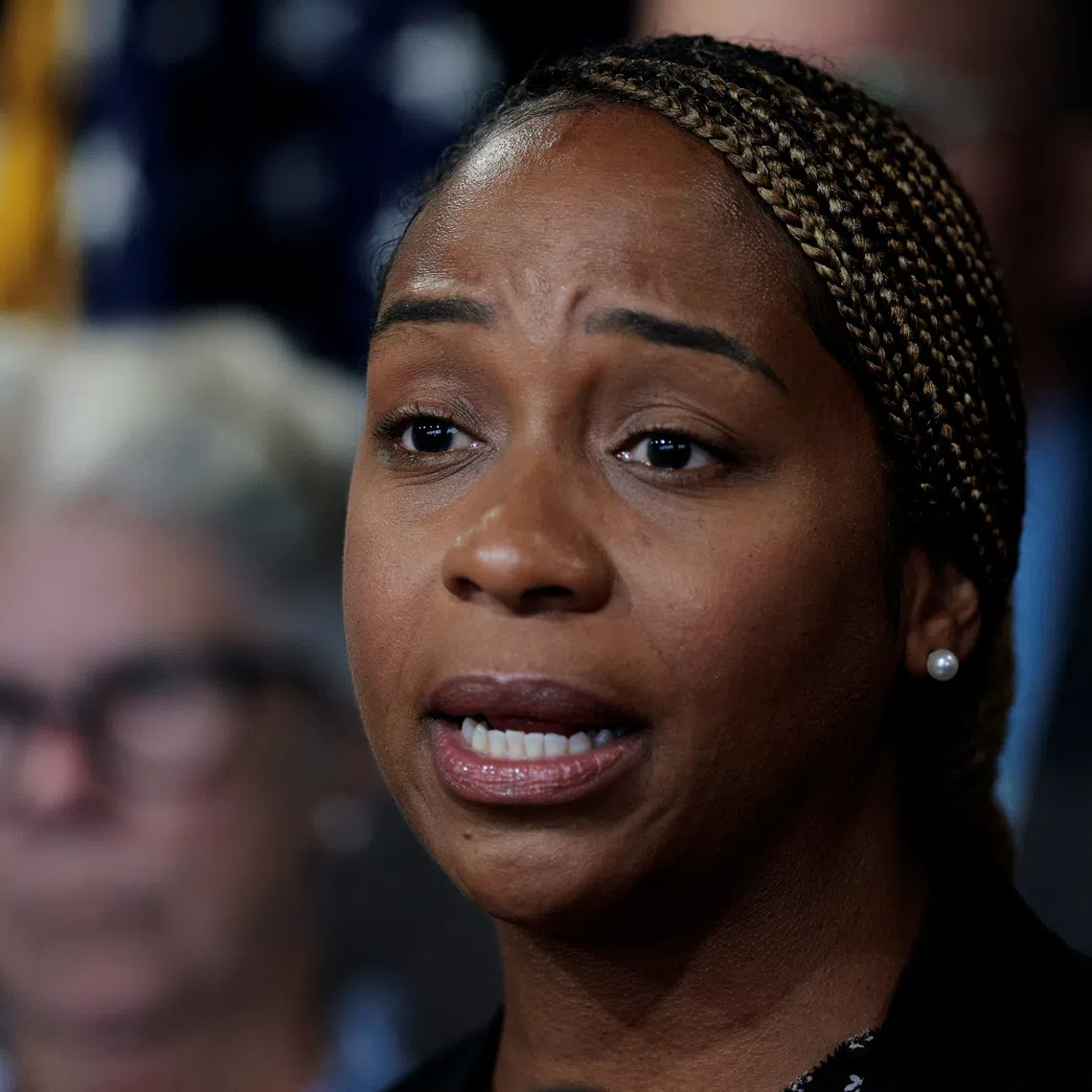 Massachusetts Attorney General Andrea Joy Campbell at a press conference in Boston, Massachusetts, U.S., August 26, 2026. REUTERS/Brian Snyder