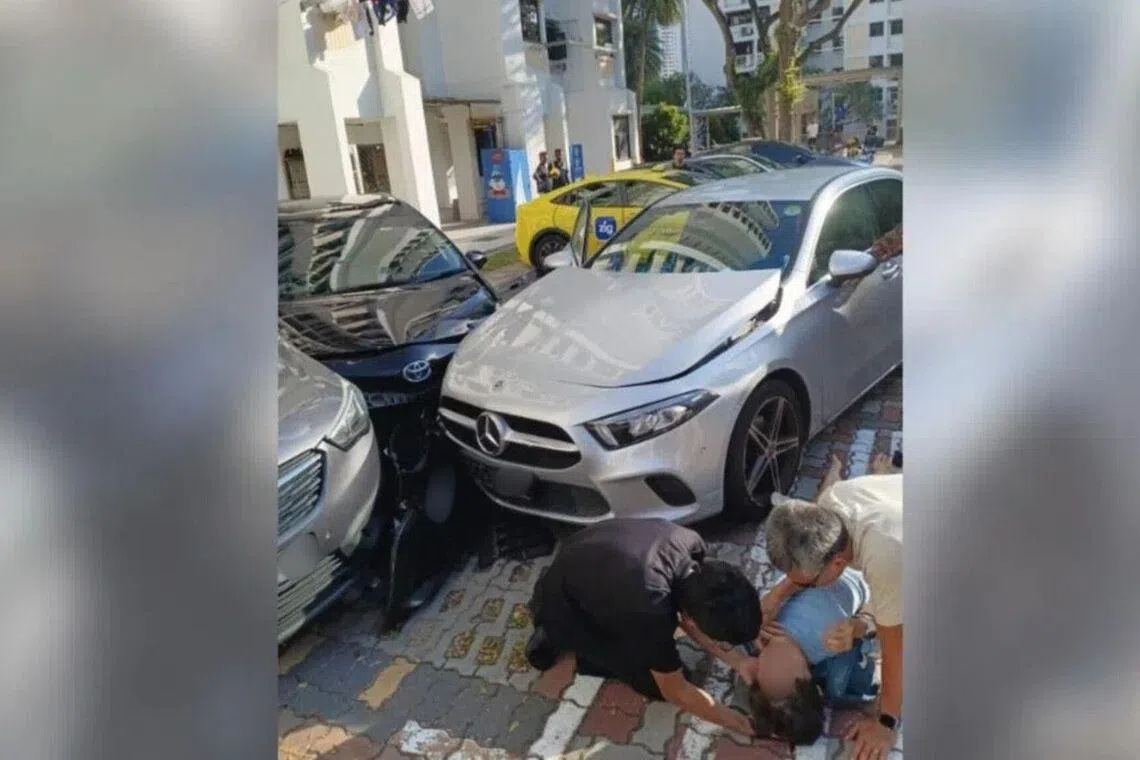87-year-old driver among 3 taken to hospital after accident 