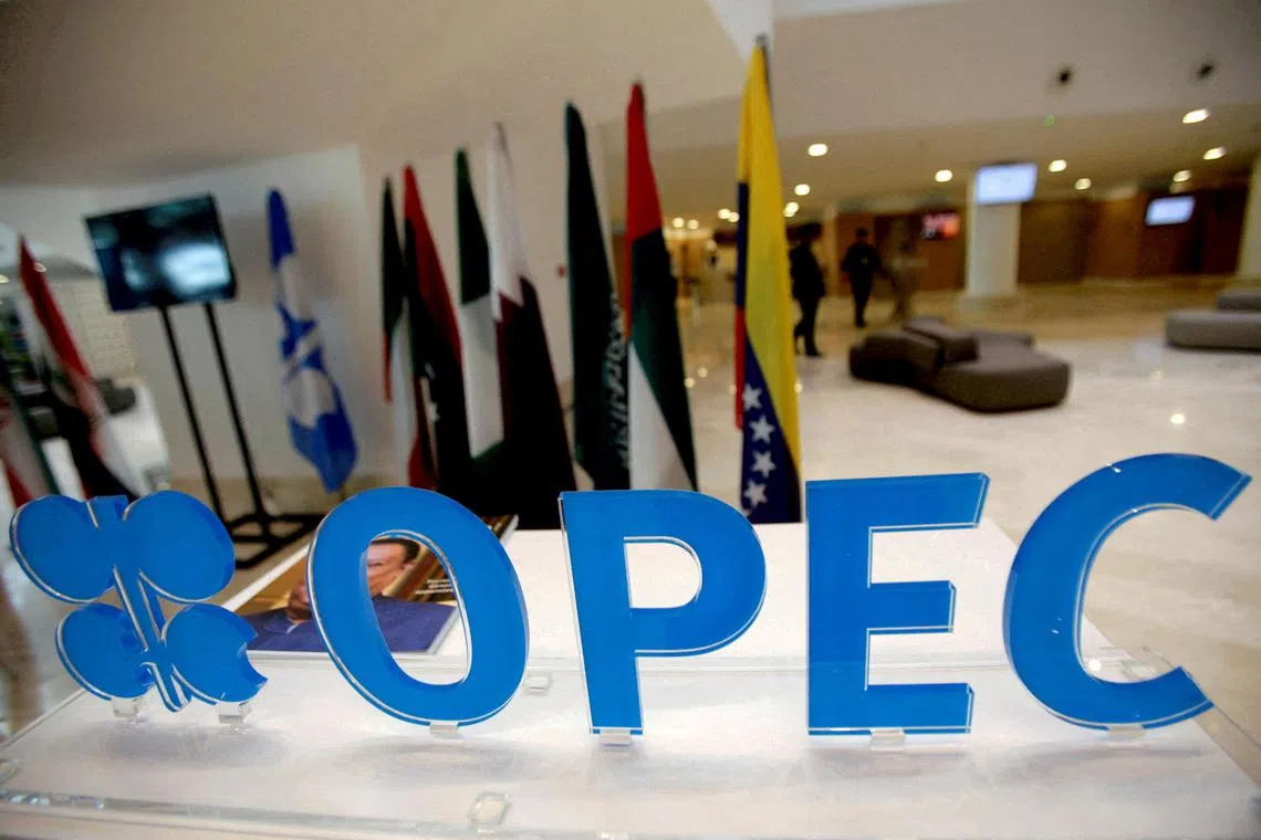 The OPEC logo pictured ahead of an informal meeting between members of the Organization of the Petroleum Exporting Countries (OPEC) in Algiers, Algeria, September 28, 2016. REUTERS/Ramzi Boudina/File Photo