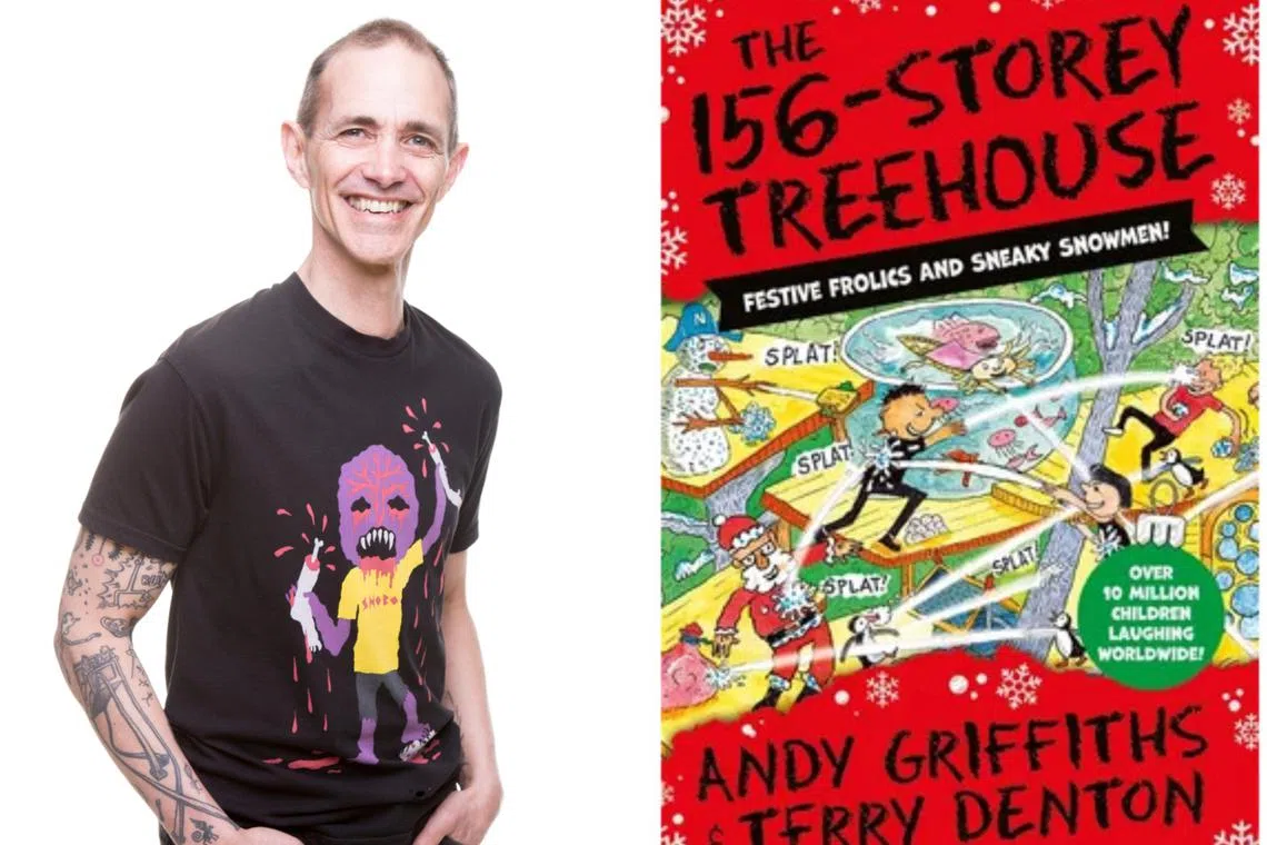 Andy Griffiths, author of the best-selling Treehouse series, will speak at the Singapore Writers Festival. 