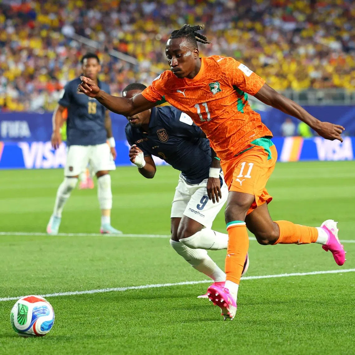 Ivory Coast's Yan Diomande has become a major transfer target for top European sides.