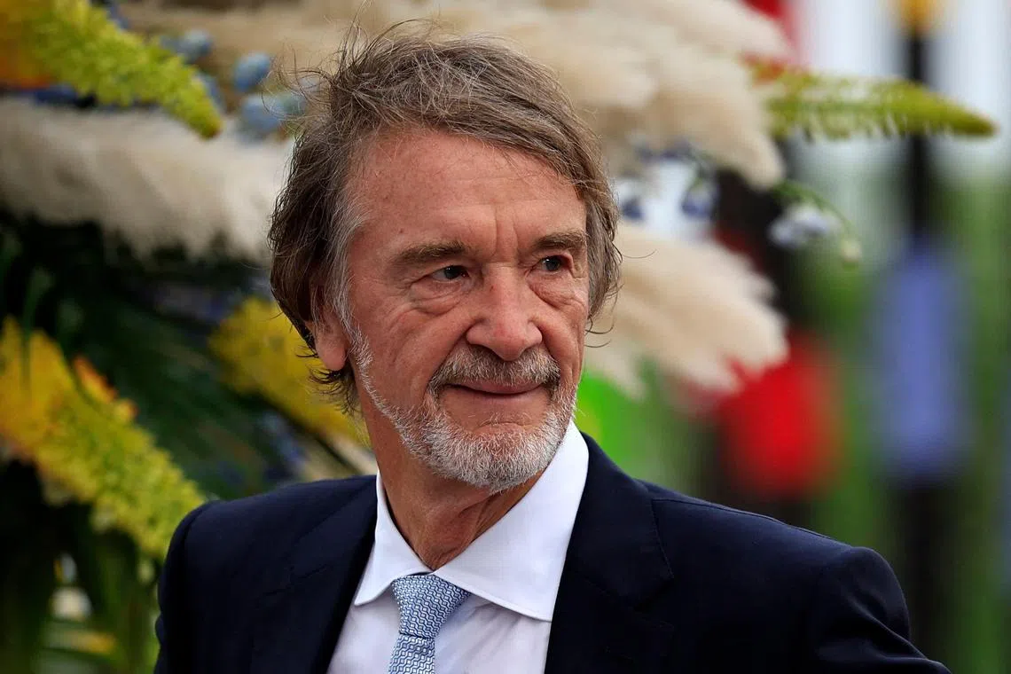 British Ineos Group chairman Jim Ratcliffe, seen here in 2022, is said to be a fan of Manchester United since boyhood.