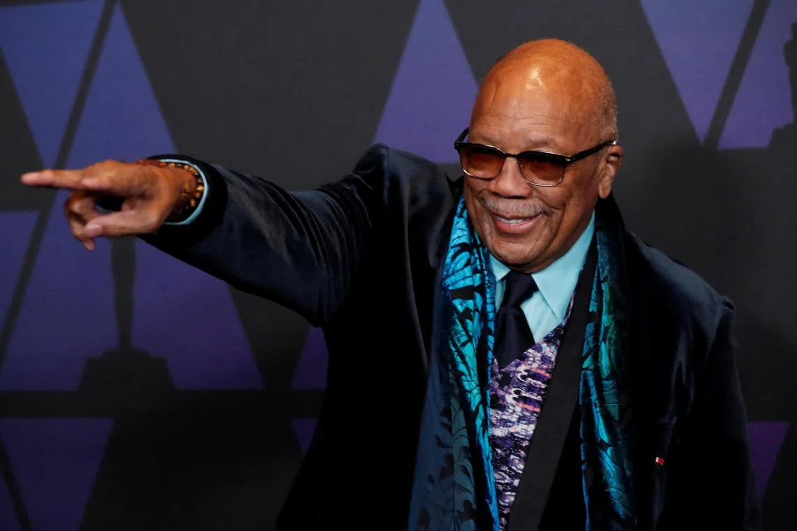Quincy Jones produced Michael Jackson's smash record Thriller,  bolstering his legacy as a media mogul.