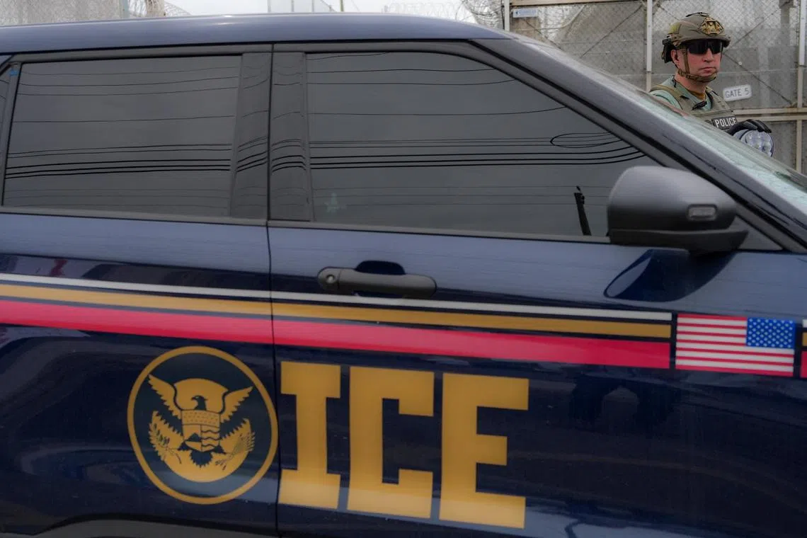 ICE described the man as a Mexican national and “illegal alien” who attempted to evade arrest during an operation by federal immigration officers.