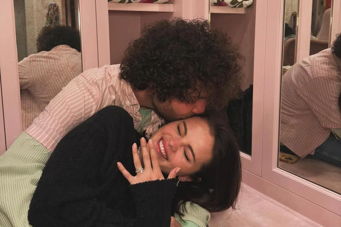 Selena Gomez announced on social media late on Dec 11 that she and Benny Blanco are engaged.