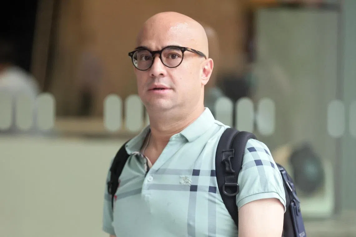 Suranakapan Palit arriving at the State Courts on July 9, 2024.