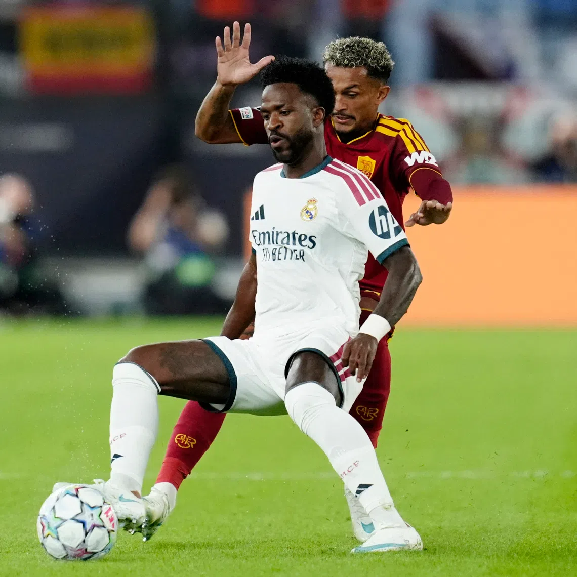 Vinicius Jr started as Real Madrid side pulled off an incredible late comeback to beat Roma 4-3 in the Champions League.