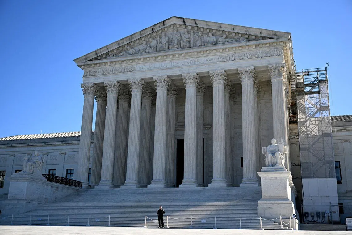 FILE PHOTO: The U.S. Supreme Court is pictured in Washington, U.S., October 8, 2024. REUTERS/Annabelle Gordon/File Photo