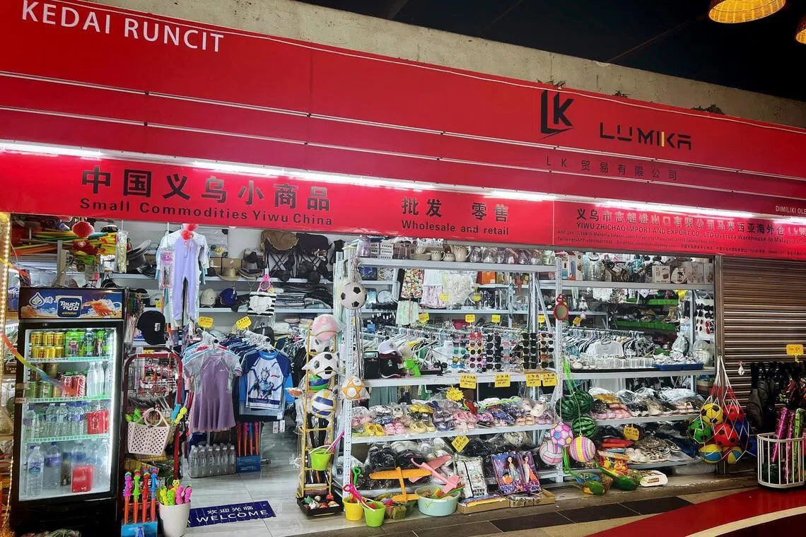 A convenience shop in Forest City's Fisherman Wharf, Johor.